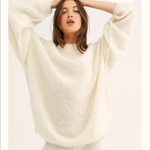 Free People Angelic Pullover in Ivory